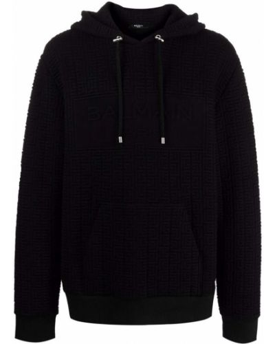 Sudadera con capucha Balmain negro