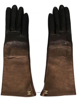 Ръкавици с градиентным принтом Chanel Pre-owned
