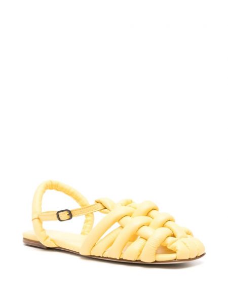 Sandales en cuir Hereu jaune