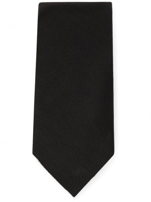Šilkinis kaklaraištis Dolce & Gabbana juoda