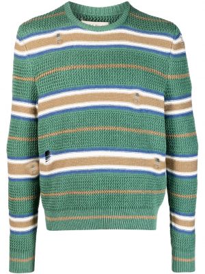 Пуловер с разкъсвания Nick Fouquet зелено