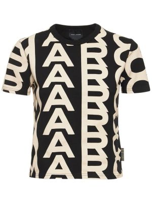 Bavlněné tričko Marc Jacobs černé