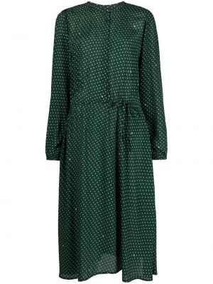 Midi obleka s potiskom s paisley potiskom Tommy Hilfiger zelena