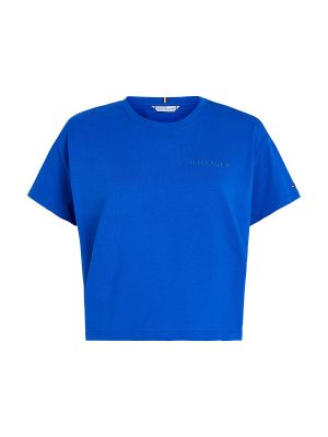 T-shirt Tommy Hilfiger Curve bleu