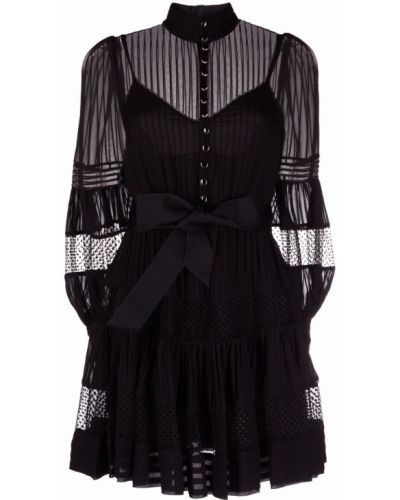 Mini vestido de malla Zimmermann negro