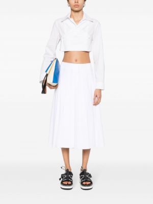 Bavlněné sukně Semicouture bílé