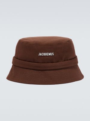 Pamučna kapa Jacquemus smeđa