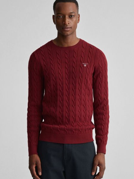 Пуловер Gant бордовый