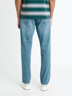 Priliehavé džínsy s rovným strihom Celio modrá