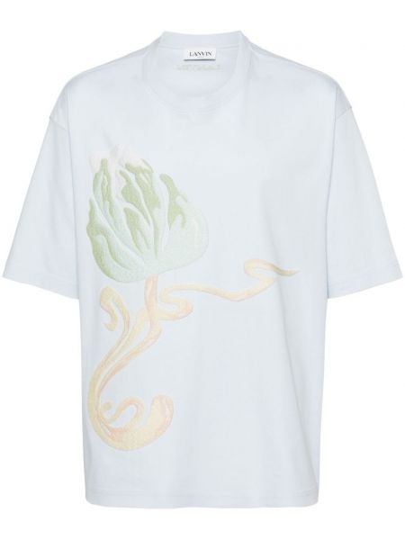 Geblümte t-shirt aus baumwoll Lanvin