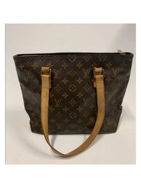 Retro leder shopper handtasche Louis Vuitton Vintage braun