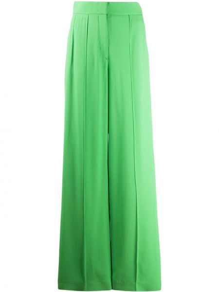 Широкие брюки с завышенной талией Sara Battaglia, зеленые