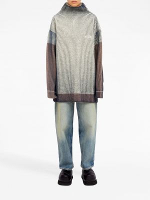 Sweter z nadrukiem Mm6 Maison Margiela biały