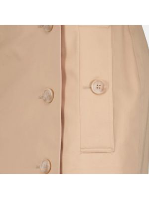 Mini falda de algodón Burberry beige