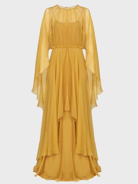 Платье Alberta Ferretti желтое