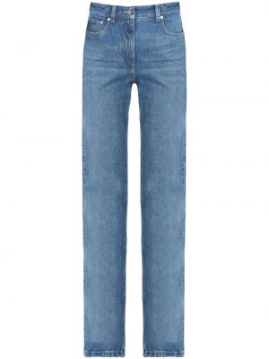 Straight leg jeans a vita alta Ferragamo blu