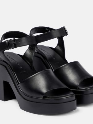 Sandale din piele cu platformă Clergerie negru