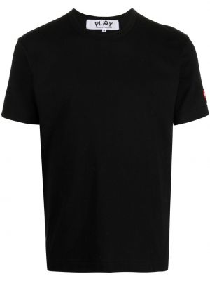 Βαμβακερή μπλούζα Comme Des Garçons Play μαύρο