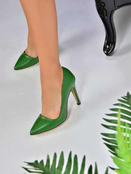 Γοβάκια με τακούνι Fox Shoes πράσινο