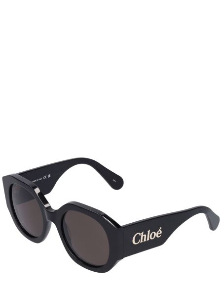 Oversized γυαλιά ηλίου Chloé μαύρο