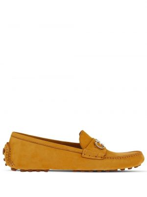 Semišové loafers Ferragamo žluté