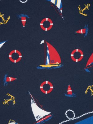 Schal mit print Polo Ralph Lauren blau