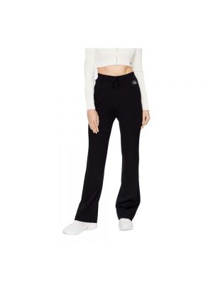 Pantalones rectos Calvin Klein Jeans negro