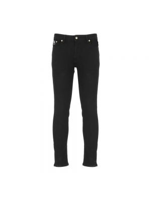 Jeansy skinny bawełniane Versace Jeans Couture czarne