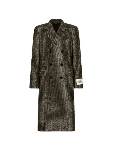 Dwurzędowy płaszcz Dolce And Gabbana czarny