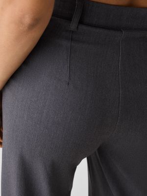 Pantalon plissé Bershka gris