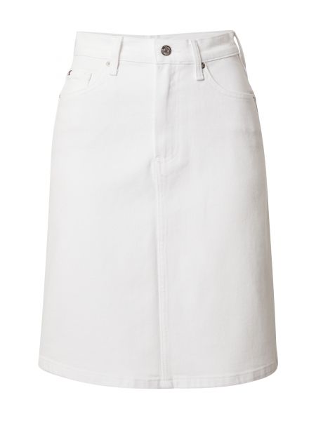 Džínsová sukňa Tommy Hilfiger biela