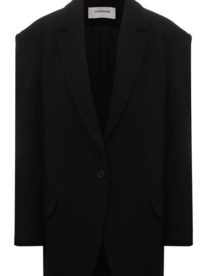 Шерстяной пиджак Chapurin черный
