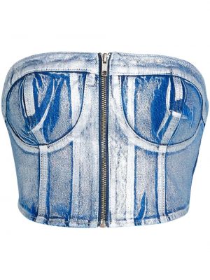 Biustonosz Karl Lagerfeld Jeans niebieski