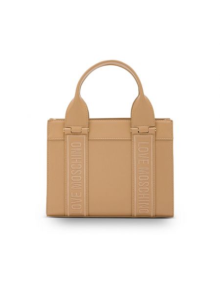 Shopper handtasche Love Moschino beige