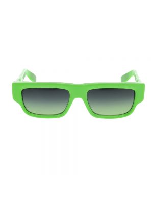 Okulary przeciwsłoneczne w serca Chrome Hearts zielone