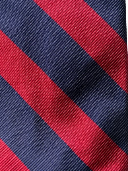 Hedvábná kožená kravata s kulatým výstřihem Polo Ralph Lauren