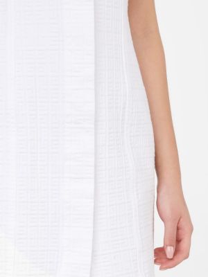 Žakárové džínové šaty Givenchy bílé