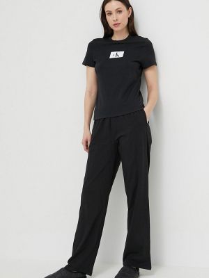 Spodnie bawełniane Calvin Klein Underwear czarne