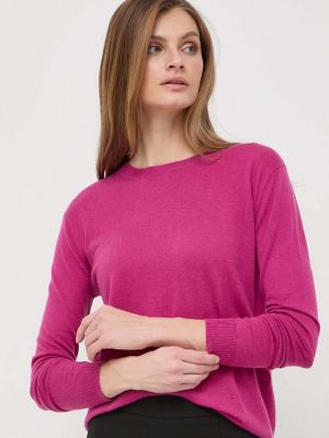 Sweter wełniany Weekend Max Mara różowy
