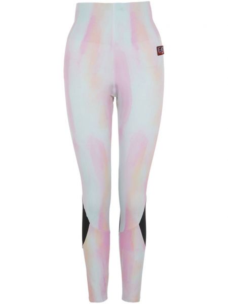 Pantalon de sport avec applique Ea7 Emporio Armani rose