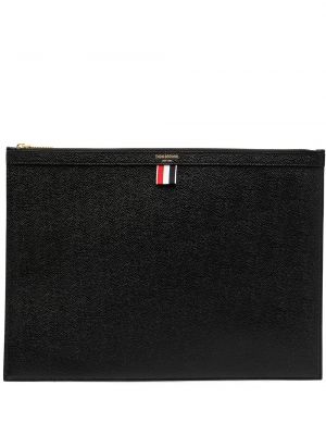 Trykt clutch Thom Browne svart