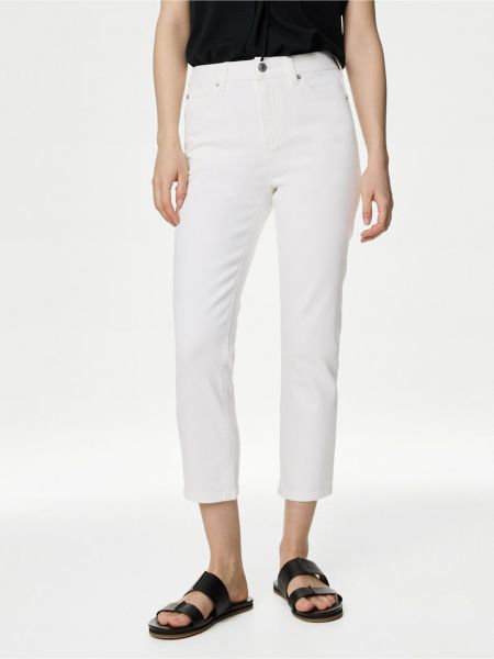 Skinny fit džínsy Marks & Spencer biela