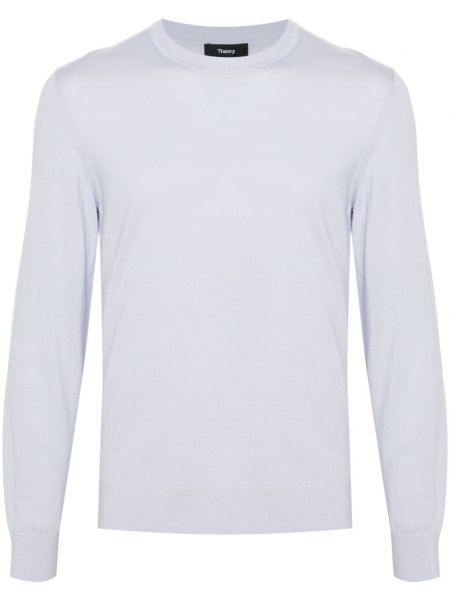 Woll langer pullover Theory blau