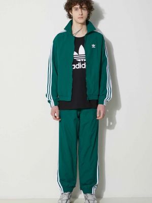 Spodnie sportowe plecione Adidas Originals zielone
