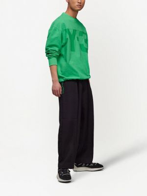 Sweatshirt mit print Y-3 grün