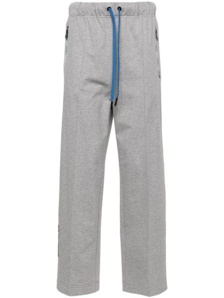 Bavlněné sportovní kalhoty Moncler Grenoble šedé