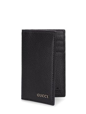 Bőr pénztárca Gucci fekete