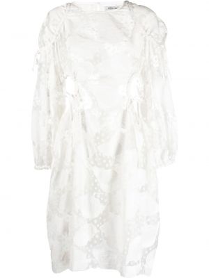 Прозрачна рокля на точки Henrik Vibskov бяло