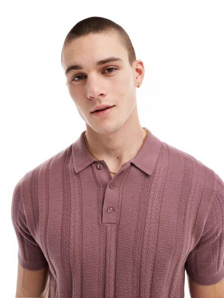 Кружевная рубашка на пуговицах Hollister розовая