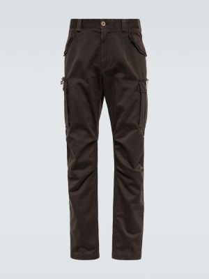 Pantaloni cargo di cotone Dolce&gabbana marrone